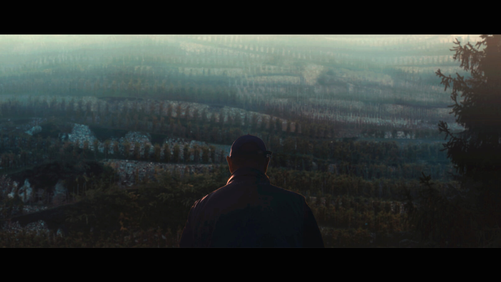 Alain devant le Coteau de Vernon - Les Chaillées de l'enfer